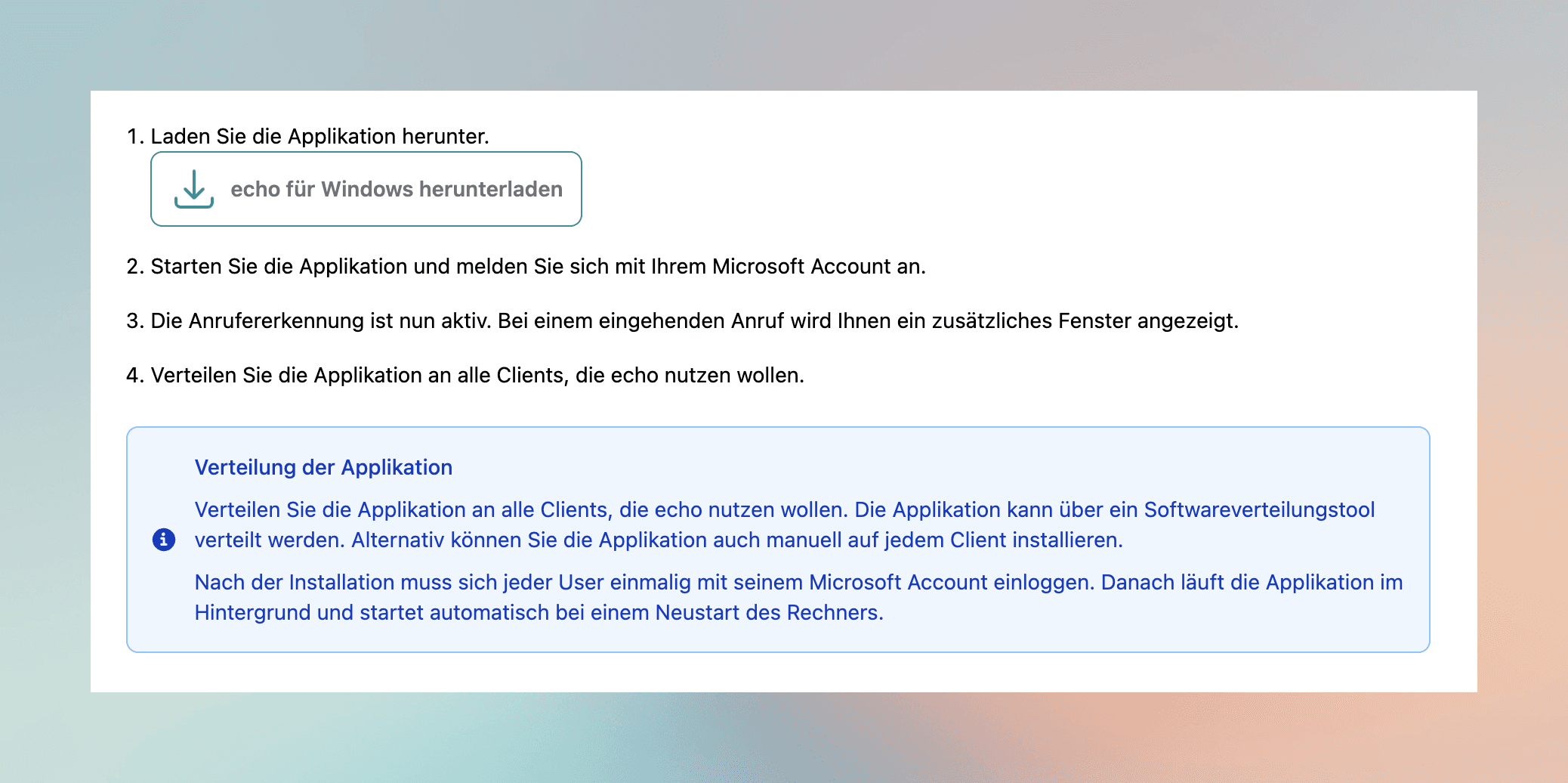 Download and distribution notes for the Windows client.
